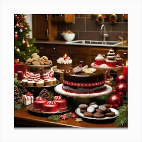 Christmas Desserts 8 Canvas Print