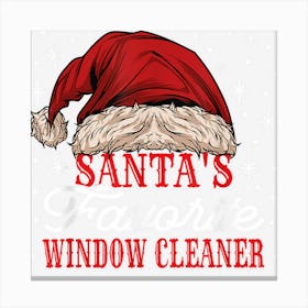 Window Cleaner Christmas Canvas Print