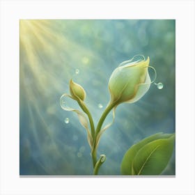 Flower In The Sun Canvas Print