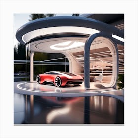 Futuristic Car 38 Canvas Print