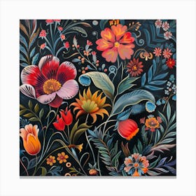 Floral Spotlight (4) Canvas Print