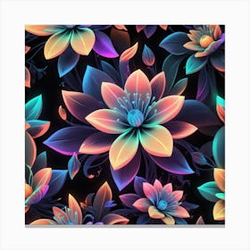 Lotus Flower Wallpaper Canvas Print