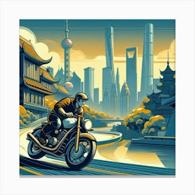 Shanghai City Canvas Print