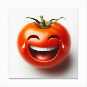 Emoji Tomato Canvas Print