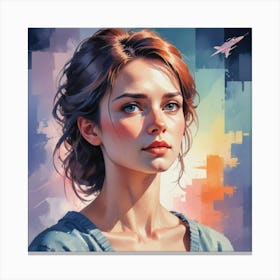 Portrait Of A Girl 15 Canvas Print