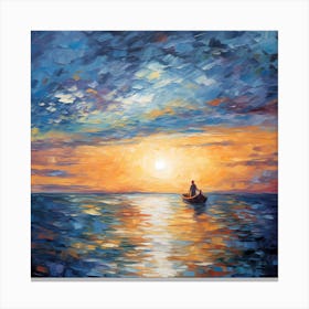 Violet Tide: Monet's Purple Seascapes Canvas Print