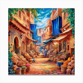 Moroccan Market 2 Canvas Print