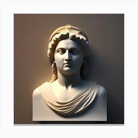 Bust Of Aphrodite 2 Canvas Print