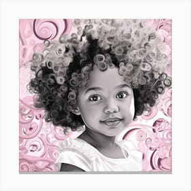 Portrait Of A Little Girl Canvas Print