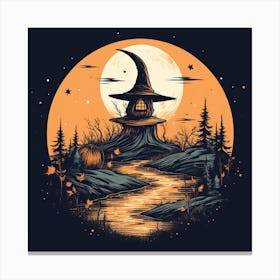 Witch House In The Woods Canvas Print