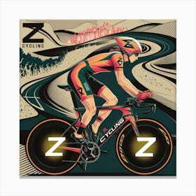 Z Cycling Canvas Print