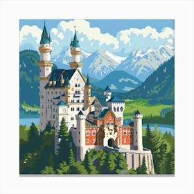 Neuschwanstein Castle Canvas Print