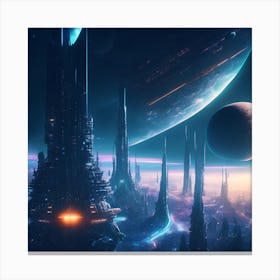 Space City 3 Canvas Print