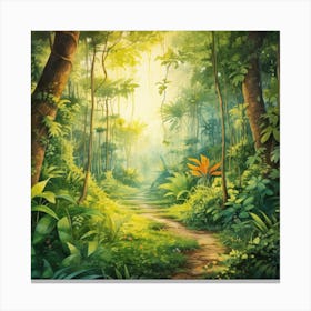 Jungle Path Canvas Print