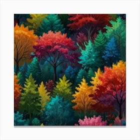 Colorful Nature Painting Art Print 2 Canvas Print