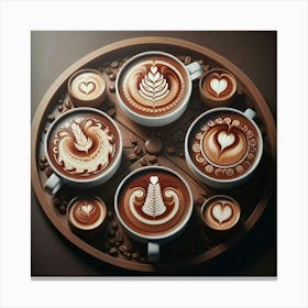 Coffee Latte Art Canvas Print