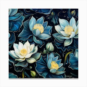 Lotus Flowers Canvas Print