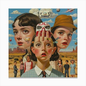 'The Girl With The Hat' Canvas Print