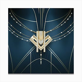 Great Gatsby Necklace Canvas Print