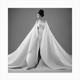 Jean Paul Gabriel Couture Autumn Winter 201415blackandwhitemoonneck, In The Style Of Amy Judd, Asymm (1) Canvas Print