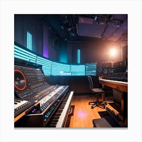 Recording Studio Canvas Print