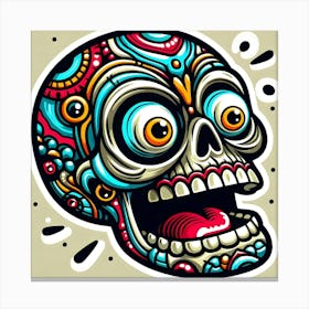 Day Of The Dead Skull 18 Canvas Print