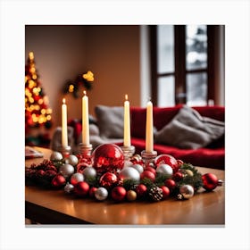 Christmas Table Canvas Print