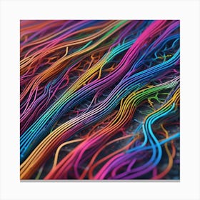 Colorful Wires 52 Canvas Print