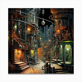 Futuristic City 32 Canvas Print