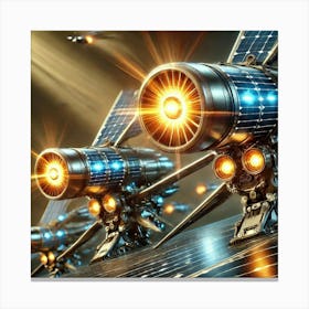 Photon Blades Solar Missiles Converted Canvas Print