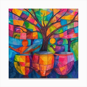 Colorful Tree Canvas Print