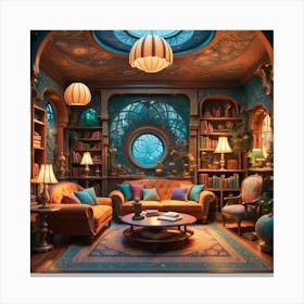 Fairy Tale Living Room Canvas Print