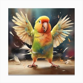 Colorful Parrot 41 Canvas Print