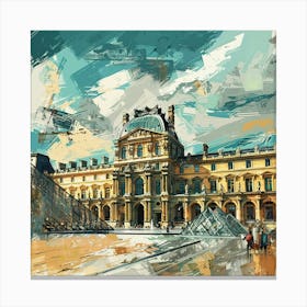 Paris Louvre 2 Canvas Print