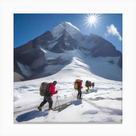 SHERPA MOUNTAIN TREKKING Canvas Print