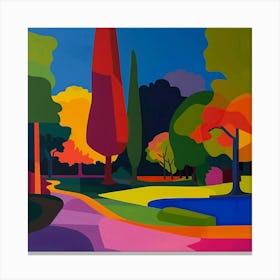 Abstract Park Collection Regents Park London 4 Canvas Print