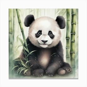 baby panda Canvas Print