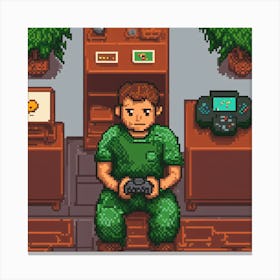 Pixel Art 31 Canvas Print