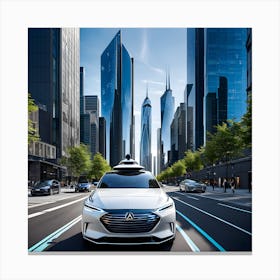 Self - Driving Car 1 Canvas Print