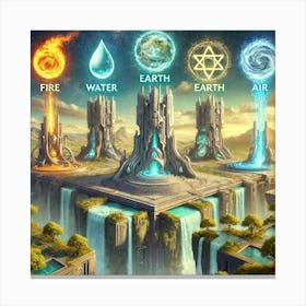 Elemental Sanctums Sovereign Flame Union Canvas Print