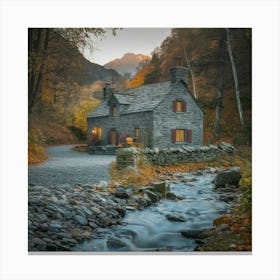 Cabin In The Woods Canvas Print