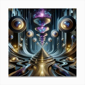 Futuristic Spaceship 8 Canvas Print