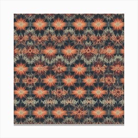 Orange And Gray Starry Night Canvas Print