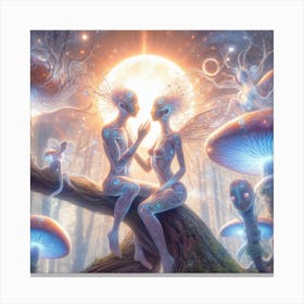 Twin Souls Canvas Print