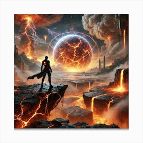 Episode 6 The Cores Wrath Scene Canvas Print