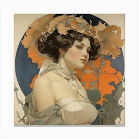 Retour 1897 Georges De Feure Art Print 3 Canvas Print