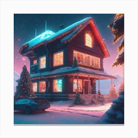 Christmas House 122 Canvas Print