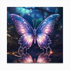 Butterfly In The Forest Canvas Print