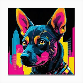 Dog In The City Canvas Print