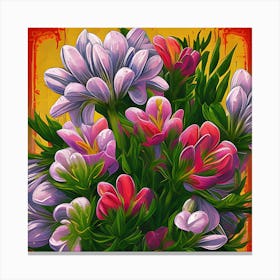 Alstroemeria Flowers 18 Canvas Print